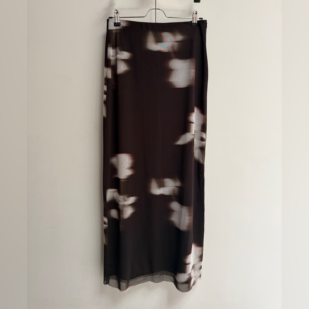 NWOT Zara Floral Maxi Column Skirt